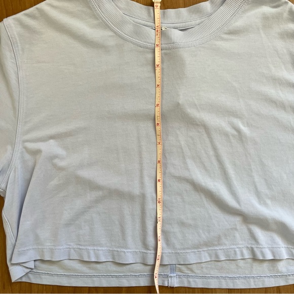 Lululemon All Yours Cropped T-Shirt (Size 4 in pastel blue) - Picture 8 of 9